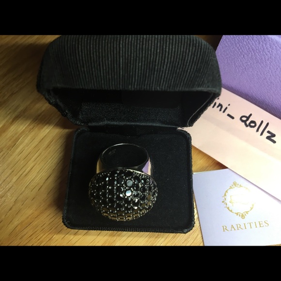 RARITIES Carol Brodie Black Spinel Ring NWT - Picture 7 of 10